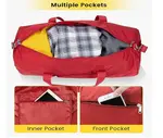 Vorspack 20 Inches Foldable & Lightweight Gym Bag for Men – Color: Red – Thumbnail 2