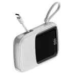 Baseus PPQD-B01 Q Pow 2-in-1 charging cable Digital Display Power Bank – Color: White – Thumbnail 2