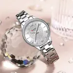 Curren CUR218 Women's Blanche Rhinestone Waterproof Watch – Dial Color: Silver, Strap Color: Silver – Thumbnail 3