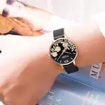 Curren 9065 Quartz Watch With Stainless Steel Strap for Women – Dial Color: Black, Strap Color: Black – Thumbnail 3