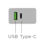 Hoco C24A Bele Dual-Port QC3.0 Fast Charger with Type-C Outputs – Thumbnail 2