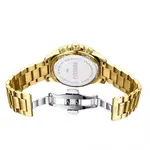 Nibosi 2512 High Quality Stainless Steel & Multifunction Chronograph Men's Watch – Dial Color: White, Strap Color: Gold – Thumbnail 4