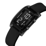 Naviforce NF7118 Comfortable Silicone Starp Digital Fashion Women's Watch – Dial Color: Black, Strap Color: Black – Thumbnail 4