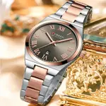 Curren 9095 Dial Quartz Elegant Stainless Steel Waterproof Women Watch – Dial Color: Brown, Strap Color:  Brown  – Thumbnail 3