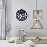 CASIO IQ-90A-8DF Dual-Time Display Silver & Black Wall Clock – Thumbnail 3