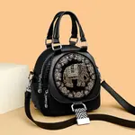Fashion Versatile High End Luxury Antique Style Essential Women’s Backpack – Thumbnail 2