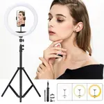 Video lamp with Tripod for Smartphone 12'' Ring Light Photo Studio Camera – Thumbnail 4