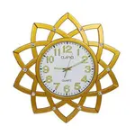 Ajina Sunflower Wall Clock Silent Quartz Movement of Sunshine for Your Space – Color: Gold – Thumbnail 1