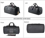 Men’s Duffel Leather Travel Sports Fitness Gym Bag – Thumbnail 5
