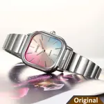 SKMEI 2190 Stainless Steel Strap Rainbow dial women wristwatch – Dial Color: Silver, Strap Color: Silver – Thumbnail 3