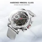 Naviforce NF9172 Stainless Steel Dual Movement Fashion and Casual Men's Watch – Dial Color: Black Gold, Strap Color: Gold  – Thumbnail 3