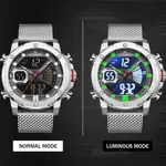 Naviforce NF9172 Stainless Steel Dual Movement Fashion and Casual Men's Watch – Dial Color: Black Gold, Strap Color: Gold  – Thumbnail 4