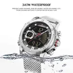 Naviforce NF9172 Stainless Steel Dual Movement Fashion and Casual Men's Watch – Dial Color: Black Gold, Strap Color: Gold  – Thumbnail 6