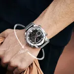 Naviforce NF9172 Stainless Steel Dual Movement Fashion and Casual Men's Watch – Dial Color: Black Gold, Strap Color: Gold  – Thumbnail 7