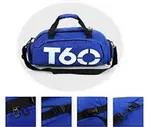 T60 Printing Multi-Function Backpack Travel Gym Bag – Color: Blue – Thumbnail 3