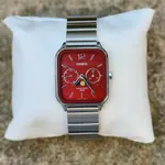 CASIO MTP-M305D-1AVDF Moon Chaser Silver Stainless Steel Chain Unisex Analog Watch – Dial Color: Red, Strap Color: Silver – Thumbnail 6