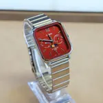 CASIO MTP-M305D-1AVDF Moon Chaser Silver Stainless Steel Chain Unisex Analog Watch – Dial Color: Red, Strap Color: Silver – Thumbnail 3