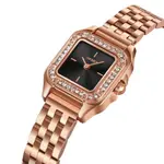SKMEI 2181 Dial Quartz Elegant Stainless Steel Waterproof Women Watch – Dial Color: Black, Strap Color:  Brown  – Thumbnail 2