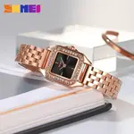 SKMEI 2181 Dial Quartz Elegant Stainless Steel Waterproof Women Watch – Dial Color: Black, Strap Color:  Brown  – Thumbnail 3