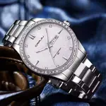 CRRJU 5008 Stainless Steel Quartz Function Classic Fashion Men's Watch – Dial Color: Silver, Strap Color: Silver – Thumbnail 2