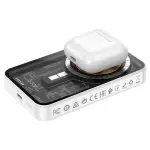 HOCO Q10A Transparent Magnetic Wireless 10000mAh Fast Charging Power Bank – Thumbnail 3