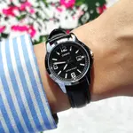 CASIO MTP-V004L-1BUDF Classic Leather Strap Stainless Steel Men's Analog Quartz Watch – Dial Color: Black, Strap Color: Black – Thumbnail 3