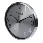 Ajina Deluxe Wall Clock Round W/O Digit Silver – Thumbnail 2