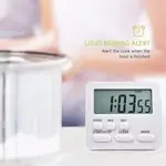 Kitchen Clock English 24-hour Electronic Timer LCD Digital Reminder Table Clock – Color: White – Thumbnail 3