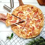 8 Inches Diameter Serving Bat to Wood Pizza Platter – Thumbnail 2