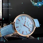 SKMEI 1397 Minimalist Minor Girl Collection Leather Strap Watch – Dial Color: Blue, Strap Color: Blue – Thumbnail 3