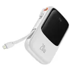 Baseus Qpow Pro 10000mah 20W Digital Display Fast Charge Type-C Power Bank – Color: White – Thumbnail 2