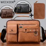 Men's China Artificial Leather Shoulder Office Bag – Color: Brown – Thumbnail 2