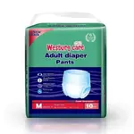 Wesburg Super Absorption Care Adult Diaper Pant – Size: M, Quantity: 10 pcs – Thumbnail 1