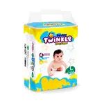 Twinkle Dry Lock Ensures Low Rewet Belt System Baby Diaper – Quantity: 12 pcs – Thumbnail 1