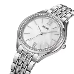 Skmei 1970 Analog Noble Quartz Stainless Steel Wristwatch – Dial Color: Silver, Strap Color: Silver – Thumbnail 2