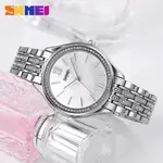Skmei 1970 Analog Noble Quartz Stainless Steel Wristwatch – Dial Color: Silver, Strap Color: Silver – Thumbnail 3