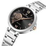 Naviforce NF5060 Luxury Stainless Steel Strap Elegant Fashion Women's Watch – Dial Color: Black, Strap Color: Silver – Thumbnail 3