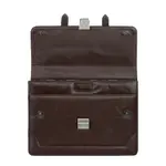 Mens Messenger Bag 15.6 Inch Waterproof Leather Office Work Bag – Color: Brown – Thumbnail 3