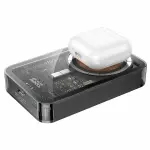 HOCO Q14A Ice Crystal Transparent Magnetic Wireless charging 10000mAh Power Bank – Thumbnail 2