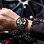 NIBOSI 2397 Luxury Stainless Steel Analog Men's Watch – Dial Color: Black Gold, Strap Color: Black – Thumbnail 5