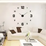 Sulfar DIY 3D Acrylic Sticker Roman Numbers Wall Clock – Thumbnail 2