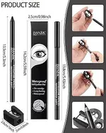 Beauty Glazed Gel Kajal Pencil with Sharpener – Black Matte – Thumbnail 1