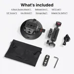 ULANZI SC-02 Suction Mount 4.5'' Magic Arm Bracket for DSLR Camera Mounts – Thumbnail 5