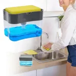 Kitchen Pump Sponge Caddy Holder Creative Hand Press Kitchen Liquid Dish Soap Dispenser – Thumbnail 3