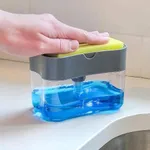 Kitchen Pump Sponge Caddy Holder Creative Hand Press Kitchen Liquid Dish Soap Dispenser – Thumbnail 2