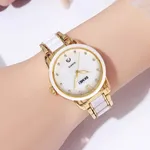 Skmei 2175 Elegant Rhinestone Dial Stainless Steel Women's Watch – Dial Color: Silver, Strap Color: Gold – Thumbnail 4