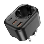 Hoco NS3 18W Multifunctional Socket Adapter with Dual USB Ports – Thumbnail 2