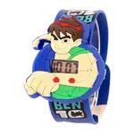 S S TRADERS Cartoon Ben 10 Shaped Slap Snap On Silicone Digital Wrist Watch for Boys – Dial Color: Blue, Strap Color: Blue – Thumbnail 2