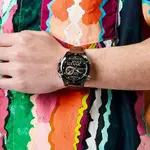 Naviforce NF9208 Genuine Leather Dual Display Luxury Fashion Men's Watch – Dial Color: Black, Strap Color:  Brown  – Thumbnail 5