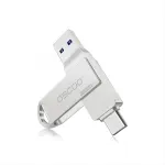 Oscoo CU002 64GB USB 3.1 Gen 1 & Type-C OTG Silver Pen Drive – Storage Capacity: 128 GB – Thumbnail 2